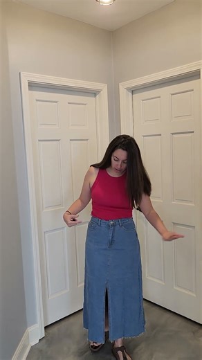 Cute Jean skirt, how I wore it, what size will fit best