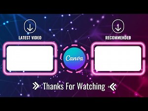 How to make YouTube End Card on Canva