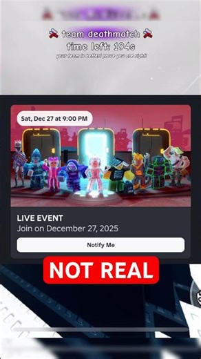 FAKE Roblox Live Event 🚨!!!