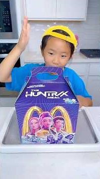 Hunter x Mcdonalds cake vs Cotton candy ice cream challenge🍨#kpopdemonhunters by Ethan Funny Family