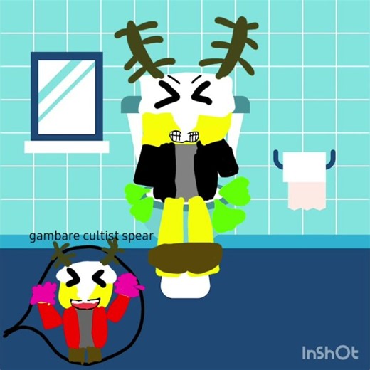 cultist spear poo poo time!!!😍😍😍 gift for ‪@Tanjirosimp1244‬ surprise for kak creator