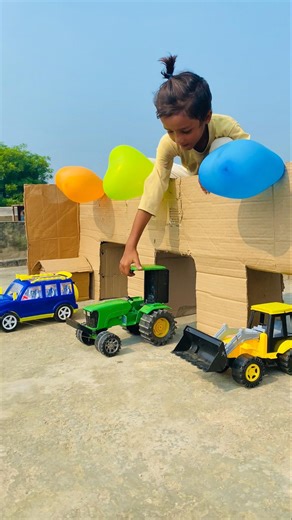 Remote Control Jcb And Dumper Truck tractor Unboxing And Testing Short Video #automobile #ytshorts