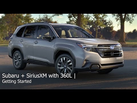 SiriusXM with 360L in Subaru Vehicles | Getting Started