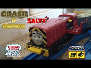 Trackmaster 2 Crash & Repair Salty unboxing review & story run