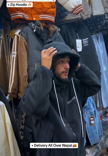 Stylish Zip Hoodies Available for Delivery in Nepal