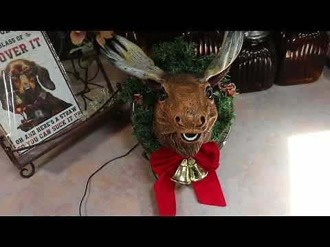 Early 2000's Animated Ralphie The Singing Reindeer Head Review!