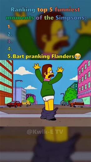 Ranking top 5 funniest moments in the Simpsons! #simpsons