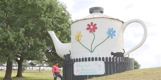 Navasota rivals West Virginia record for largest teapot: ‘Y’all just have a soda can!’