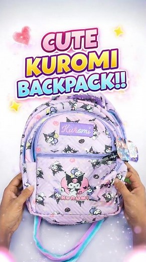 Cute + Stylish Kuromi Backpack 😍 | Worth It? 🤔 back to school stationery | cute school bag