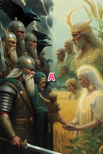 The Two Divine Clans In Norse mythology, the gods are divided into two main divine clans: the Aesir and the Vanir. The Aesir are associated with power, war, wisdom, and governance. They rule from Ásgarðr and include many of the principal gods. The Vanir are connected with fertility, prosperity, nature, and the sea. They embody abundance and harmony with the natural world. After a legendary war between the two clans, they made peace and exchanged members, symbolizing the union of strength and fer