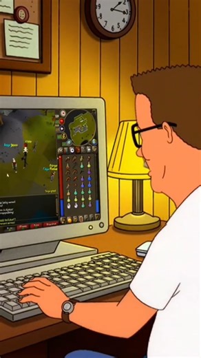 Hank Hill Gets LURED in Old School Runescape - (RAGE Edition)! #hankhill #oldschoolrunescape #short