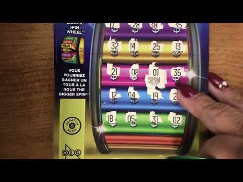 NEW!!! THE BIGGER SPIN, OLG, scratch tickets , 7 bigger spin tickets