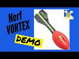 NERF Vortex Aero Howler Foam Ball – Classic Long-Distance Football -- Flight-Optimizing Tail