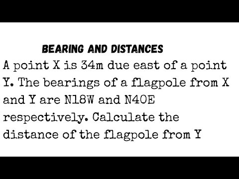 APPLYING SINE RULE IN BEARING AND DISTANCE 1