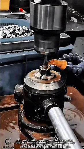 Internal Thread Tapping Work Tool Using Automatic Tapping Machine #worktool