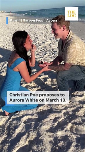 Spring break beach proposal in Destin
