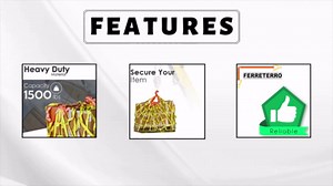 FERRETERRO Pallet Cargo Lifting Net Straps - Cargo Hanging Net for Heavy Duty Cargo Lifting in Port, Docks, Logistics, Trucks, Ship and Machinery Lifting (10' x 10')