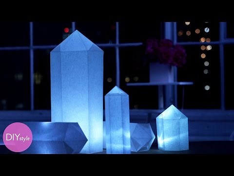 How to Make Geometric Shaped White Paper Lanterns - Martha Stewart