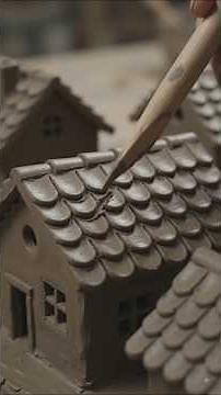Building a Miniature Clay House from Scratch | Real Mud Village Construction 🏡 #shorts