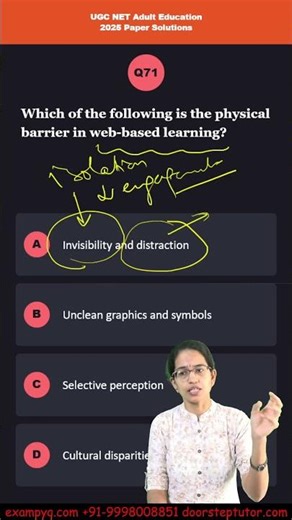 UGC NET Adult Education 2025 Past Paper Solutions #ugcadulteducation #andragogy Part 9 of 11