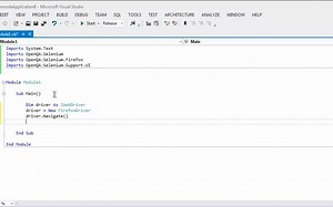 01-Selenium Visual Basic .NET WebDriver Setup