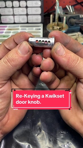Re-Keying a Kwikset door knob. #HandsomeOrHandy #Locksmith #Kwikset #HomeMaintenance