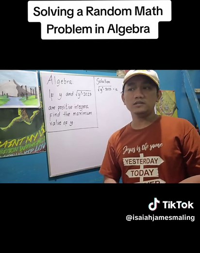 Solving a Random Math Problem in Algebra