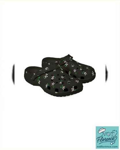 Floral Comfort Clogs - Stylish EVA Foam Rubber Shoes, Nurse Shoes, Garden Footwear, Summer Sandal...