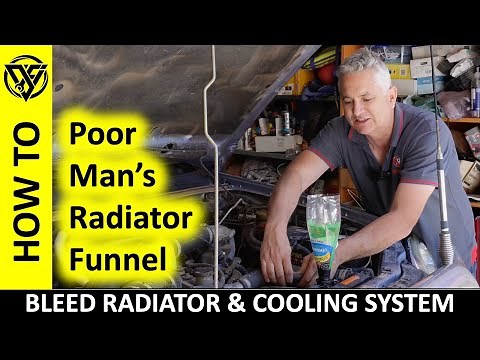 How to Bleed Radiator Coolant Cooling System - DIY Poor Man's Radiator Funnel