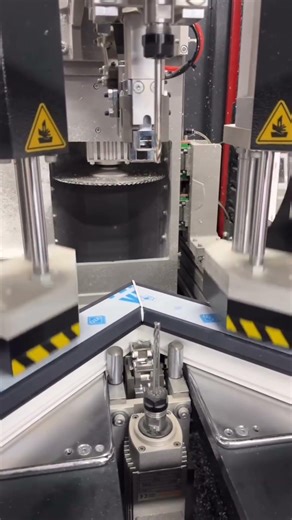 look at tha video how tha machine cut upvc profile smoothly #machine #upvcprofile