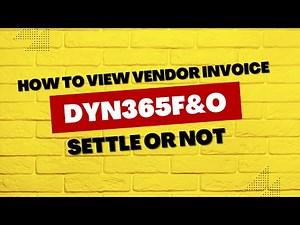 How to view Vendor Invoice is settled or not