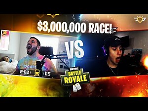 CIZZORZ VS COURAGE RACE ON HIS $3,000,000 DEATHRUN MAP! (Fortnite: Battle Royale)