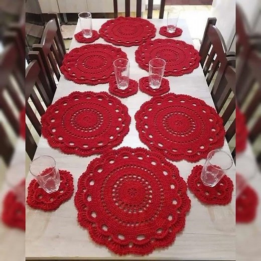 Extremely Fan Crochet Patterns Crochet Christmas Table Runner