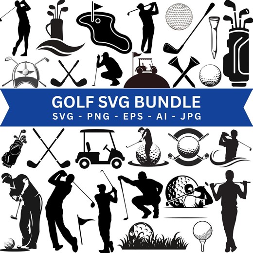 Golf Svg Bundle, Golf Cart, Golf Ball Clipart, Commercial Use, Funny Golf, Golf Player, Golf Lover Svg, Sport Lover, Golf Vector, Golf - Etsy