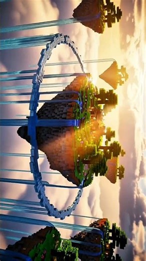 Minecraft Cinematic 4K 🌌 Interstellar Style Music | Relaxing Minecraft Shorts