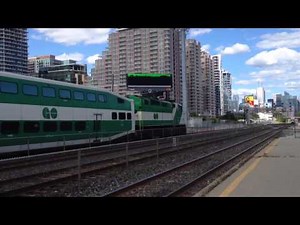 2 GO Trains at Exhibition Station