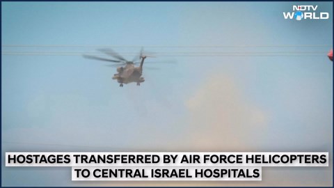 Israel Gaza Border | Hostages Fly To Hospitals, Second Batch Arrives At Re’im For Checkups, Reunion