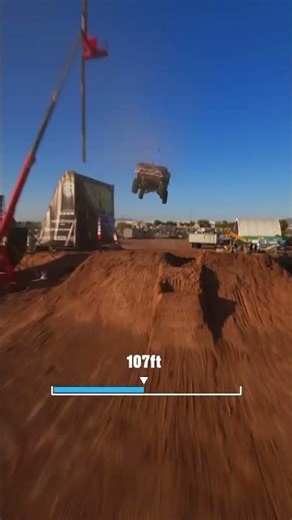 Trophy Truck Jump World Record 🎬 Blake Wilkey #Shorts #FPV