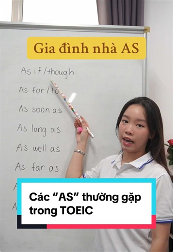 Các bạn đoán và học được nghĩa bao nhiêu từ ‘As’ ở Video 🤗 #TOEIC #toeiconline #toeicspeaking #tips #english #speakenglish #vocabulary #luyenthitoeic #toeic4kynang #toeic2023 #cohaha #cokieutrang #learnontiktok #mshaha #mskieutrang #cohahatoeic #mshahatoeic #cotrangtoeic #giaotiep #tienganhgiaotiep #hoctoeic4skills
