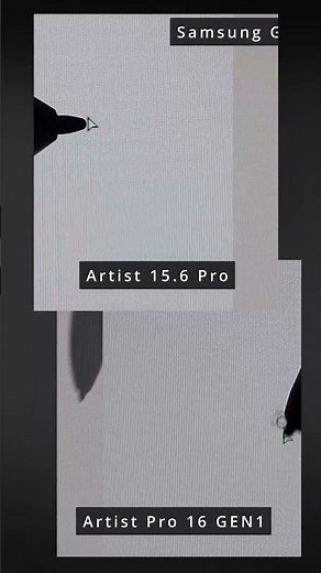 Stylus Comparison XP Pen 15 6 Pro vs Artist Pro 16 vs sPen Short #art #drawing #fyp #digitalart