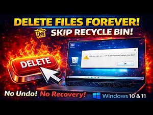 How to Permanently Delete Files on Windows 10 & 11 Without Recycle Bin