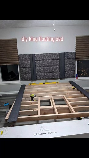 DIY King Size Floating Bed Frame Plans