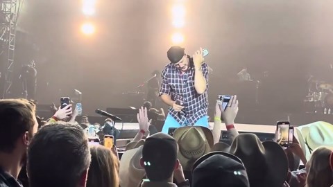 Luke Bryan Falls Hard Onstage, Laughs It Off