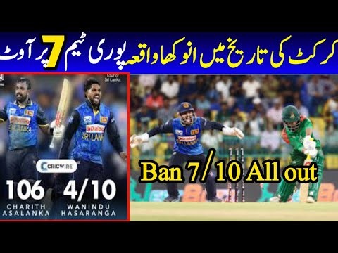 Shoaib Akhtar reaction on Unbelievable Collapse! Bangladesh Fall from 101/1 to 105/8 vs Sri Lanka