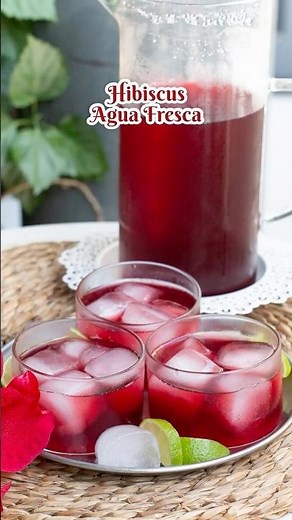 Hibiscus Agua Fresca Recipe, Traditional Agua de Jamaica with Cinnamon & Lime