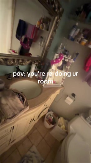 i’m over stim but at least we getting a new vanity😛 also room tour ig?? #roomtour #redo #vanity #relatable #fyp