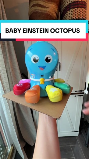 Tummy time toys from 3 months to 3 years old with this baby Einstein octopus! #babyeinstein #babytoys #firsttimemom #tiktokmoms