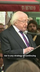Speaking on the 50th anniversary of the Dublin and Monaghan bombings, Irish President Michael D Higgins criticises the UK's Legacy Act and says relatives of those killed or injured during the Troubles shouldn't be asked to 'move on'. Full story here: https://bbc.in/3QSfo1Q | BBC News NI