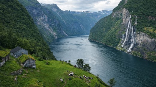 Life on the edge of Geirangerfjord