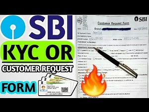 How to fill SBI KYC form or Customer Request form|full kyc|full detail